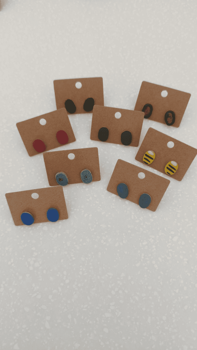 Magic bean earrings 